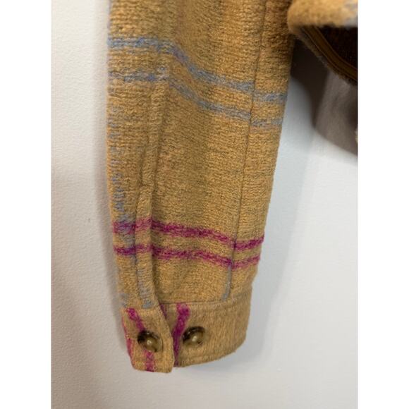 Wilfred Free The Ganna Cropped Shirt Jacket Cropped Wool Shacket Sz XS - Picture 7 of 13